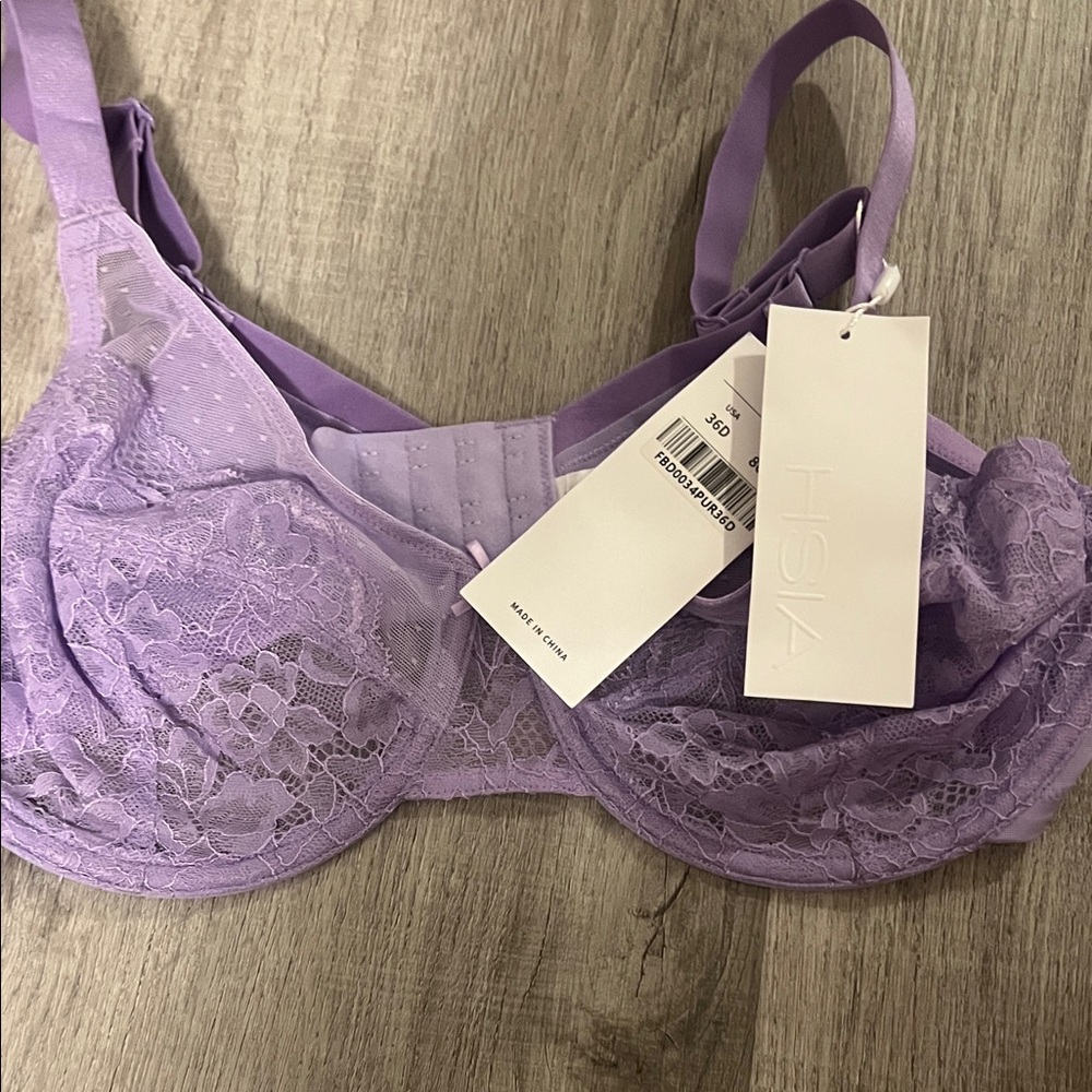 Hsia Lavender Lace Underwire Bra - Supportive Feminine Fit